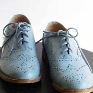 Boldi Blue Leather Lace up oxfords US Size 6.5